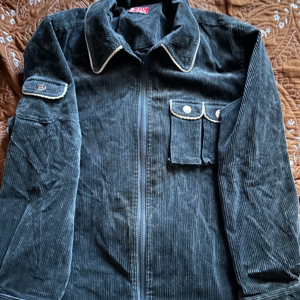 red kinder jacket